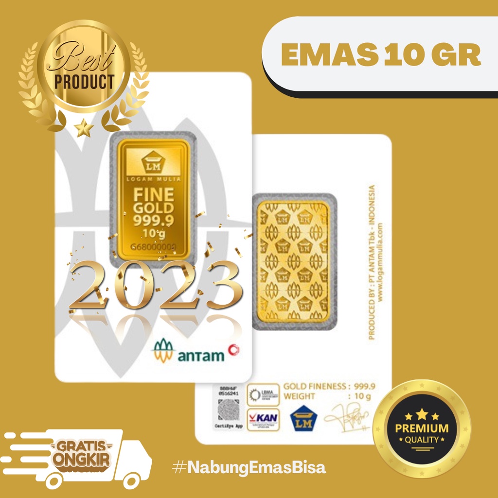 Invest in Your Future with 10-Gram ANTAM Gold LM 999.9 CERTICARD - CERTIEYE 2023 Invest in Your Future with 10-Gram ANTAM Gold LM 999.9 CERTICARD - CERTIEYE 2023